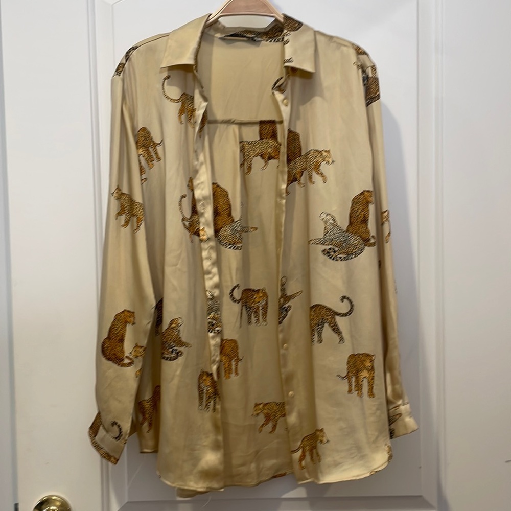 Nina Belle satin blouse